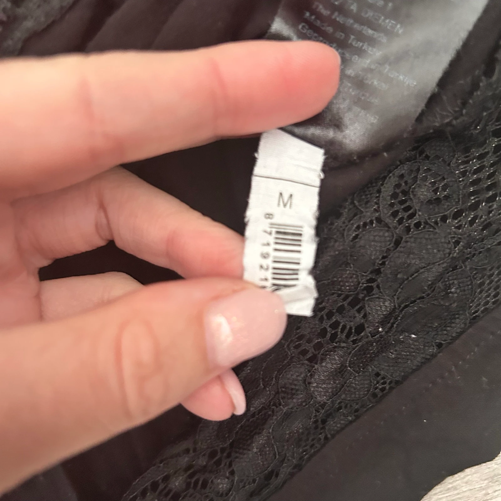 MS Mode Top sin mangas negro con encaje en el borde – Talla M – photo 7